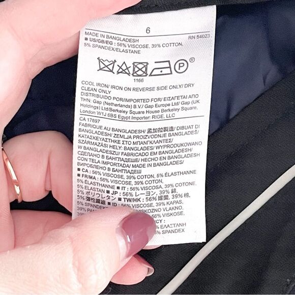 Banana Republic Pants Jackson Fit Slim Ankle Trousers True Navy Women's 6 - Picture 6 of 10